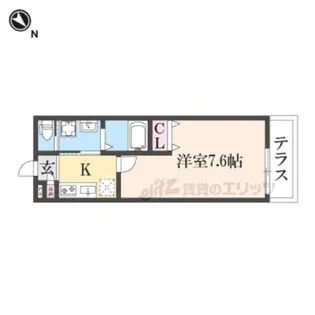 ALEGRIA古川橋?【1階】の間取り