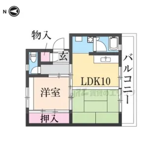 寝屋川団地C50号棟【402号室】の間取り