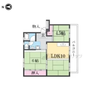 寝屋川団地C29号棟【301号室】の間取り