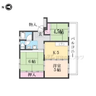 寝屋川団地C26号棟【306号室】の間取り