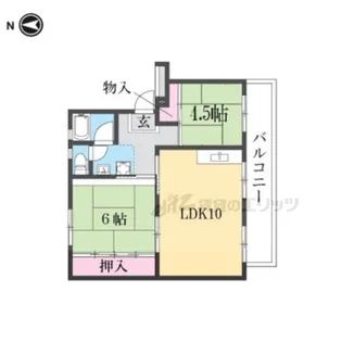 寝屋川団地C27号棟【305号室】の間取り