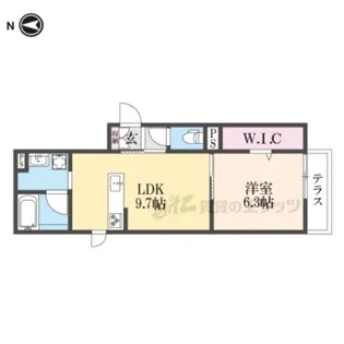 シャーメゾン大井【101号室】の間取り