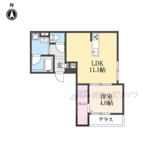 シャーメゾン大井【202号室】の間取り