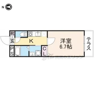 グラン・リーオ北伊丹?【2階】の間取り