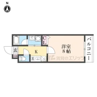 ブリリアコート龍谷大前【207号室】の間取り