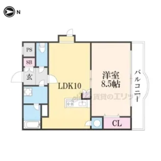 メゾン・ド・パイユ【2階】の間取り