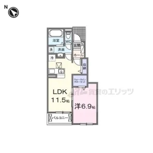 バンブーガーデン?【103号室】の間取り