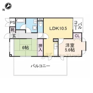 ドムール稲野【3階】の間取り