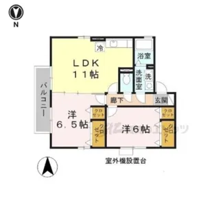 桃乃里【2階】の間取り