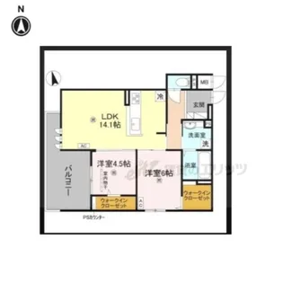 OKAYAMATE嘉平【3階】の間取り