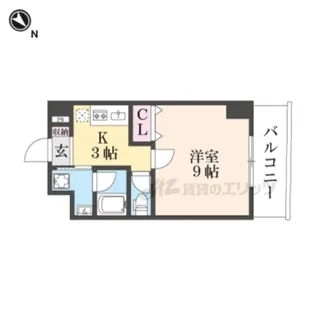 マンション彦根駅西【4階】の間取り