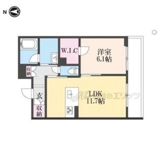 シャーメゾンノア【302号室】の間取り
