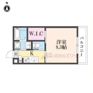 Shining二条離宮【1階】の間取り