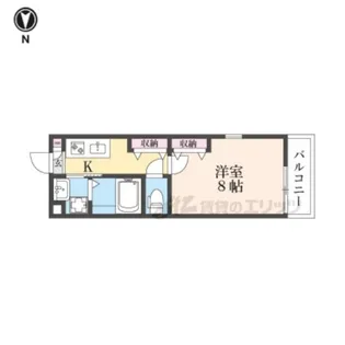 Shining二条離宮【3階】の間取り