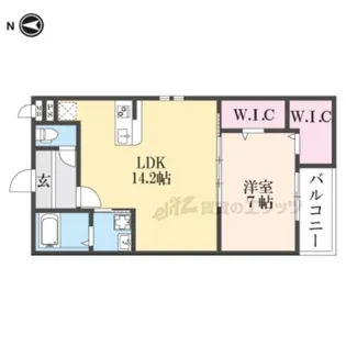 WISTERIA TERRACE【2階】の間取り