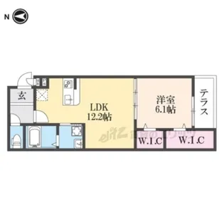 WISTERIA TERRACE【1階】の間取り