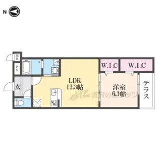 WISTERIA TERRACE【1階】の間取り