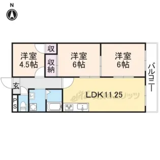 ウィルコート【3階】の間取り