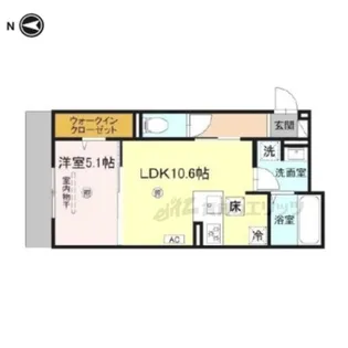 GRAMM岩倉【1階】の間取り