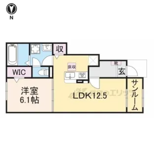 グレイス アイ【102号室】の間取り