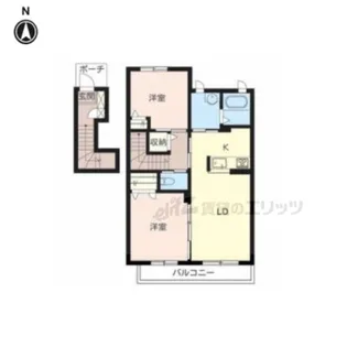 シャーメゾン 秋山B【2階】の間取り