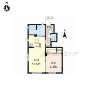 シャーメゾン 秋山B【1階】の間取り