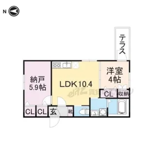 GRANDE MAISON南巽【204号室】の間取り