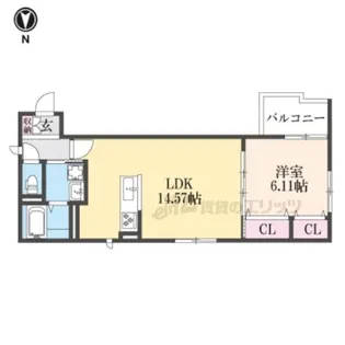 SIDE西ノ京【2階】の間取り
