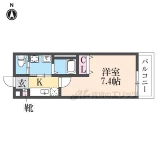 ALEGRIA宮之阪【303号室】の間取り