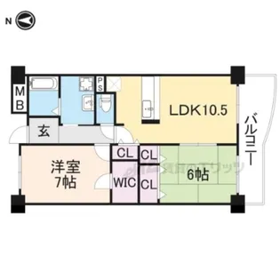 アップルロード【3階】の間取り