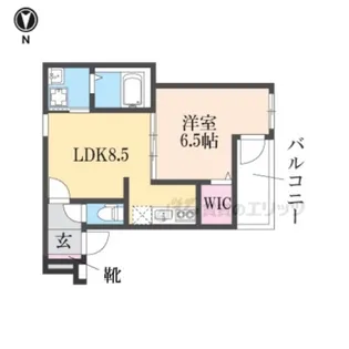 フジパレス長洲公園?番館【3階】の間取り