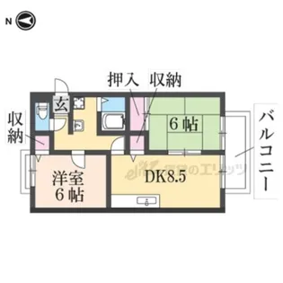 ハイツげん【1階】の間取り