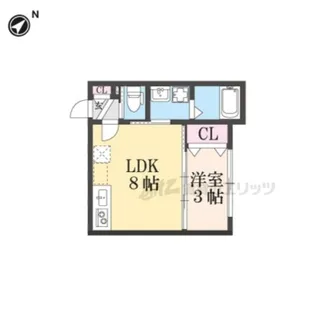 カリーナ【102号室】の間取り