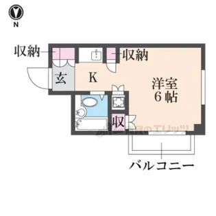 SENSE 武庫之荘【306号室】の間取り