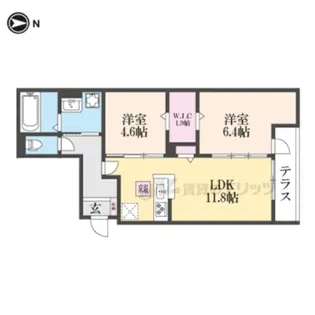 RIKO塚口【1階】の間取り