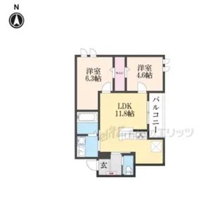 RIKO塚口【2階】の間取り