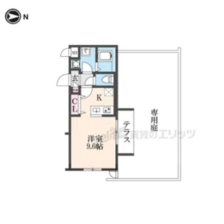 CREST TAPP京都丹波口?【1階】の間取り