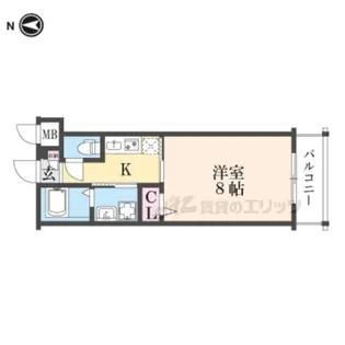 CREST TAPP京都丹波口?【3階】の間取り