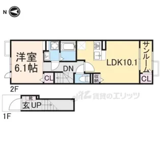サン・リベール? A【202号室】の間取り