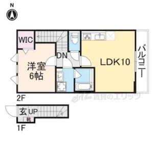 ウエストヴィラ【2階】の間取り
