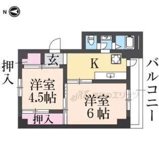 ヴィラナリー奈良2号棟【501号室】の間取り