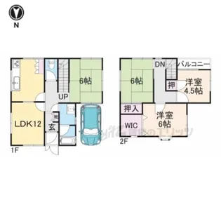 奈良県天理市石上町【一戸建】の間取り