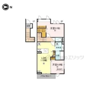 竜田テラス【2階】の間取り