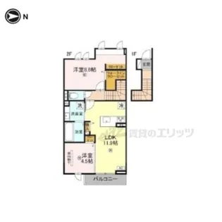 竜田テラス【2階】の間取り