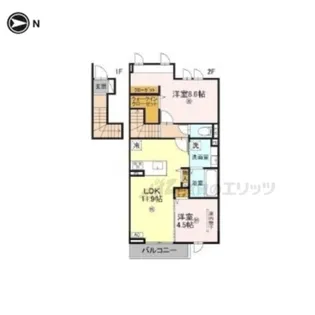 竜田テラス【2階】の間取り