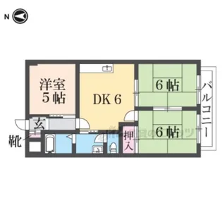シャルマンフジ武庫之荘壱番館【2階】の間取り