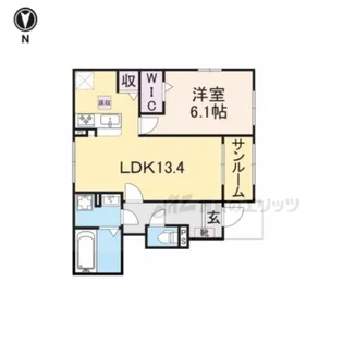プラネット【1階】の間取り