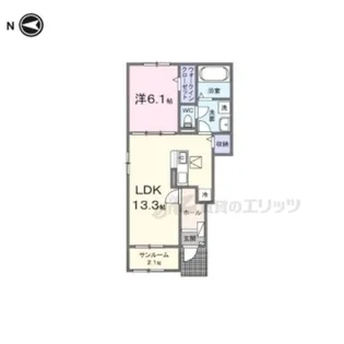 モンターニャ【1階】の間取り