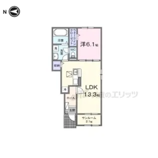モンターニャ【1階】の間取り