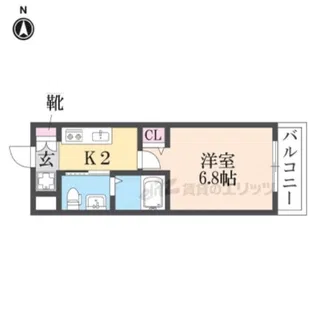 M’プラザ小阪駅前【9階】の間取り